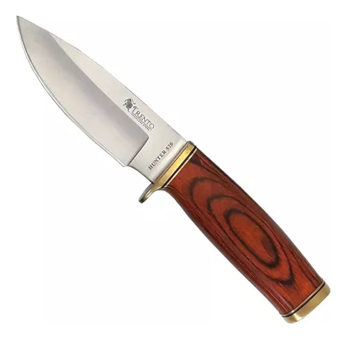 Cuchillo Trento Hunter 520 Acero Inoxidable Caja Madera Fund