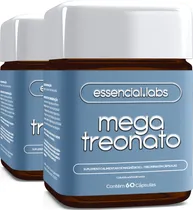 Comprar 02 POTES do MEGA TREONATO 500mg - MAGNÉSIO com Fórmula Inovadora e Matéria-Prima Importada - 120 Cápsulas