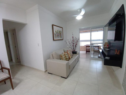 Apartamento Mobiliado E Planejado Com Vista Do Mar Com 3 Dormitórios À Venda, 94 M² Por R$ 550.000 - Mirim - Praia Grande/sp - Ap3544