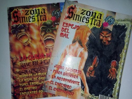  Revistas Zona Siniestra # 5 Y #18, Terror, 2001, 32p. 2x500