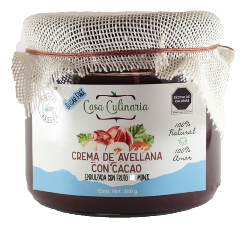 Crema Avellanas Con Cacao Criollo Y Fruto Del Monje
