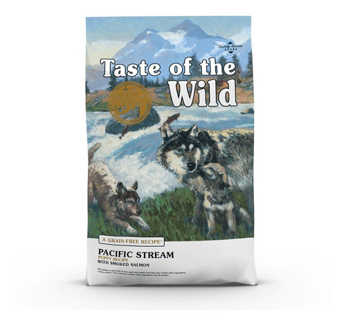 Alimento Taste of the Wild Pacific Stream Pacific Stream Puppy para perro cachorro sabor salmón ahumado en bolsa de 2kg