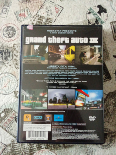 Grand Theft Auto Iii Gta Original Ps2 Ntsc Local Mg
