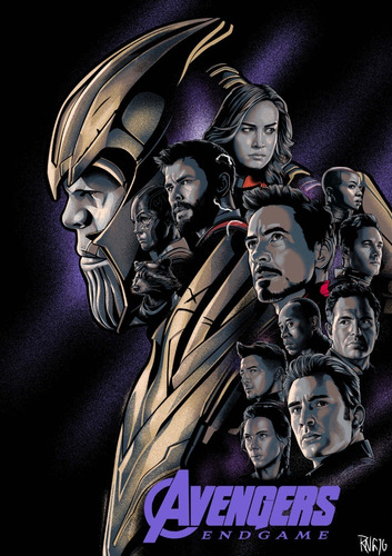 Poster De Avengers Endgame Iron Man Cine 50x70cm