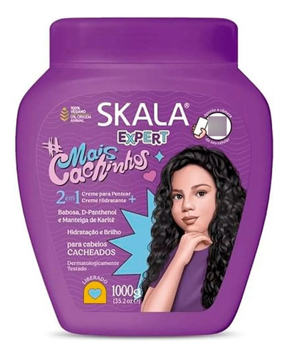 Skala Mais Cachinhos Kids Máscara Vegana Rizados X 1kg