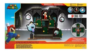 Figura nintendo super mario bros playset deluxe boo mansion