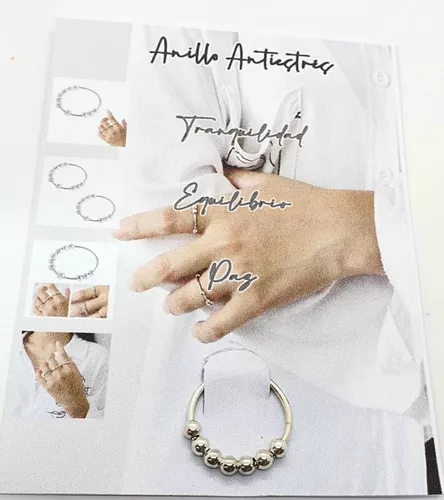 Anillo en plata de ley 925,antiestres