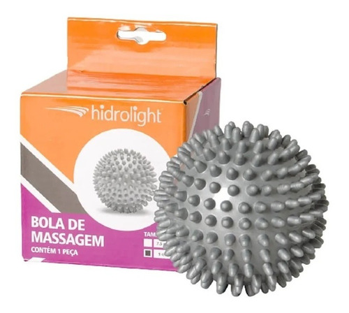 Bola De Massagem 9cm Cinza Hidrolight