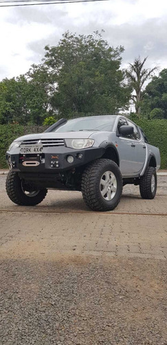 Para-choque Aço L200 Triton Com Berço Para Guincho
