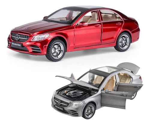 Mercedes Benz C260l Miniatura Metal Coche Con Luz Y Sonido