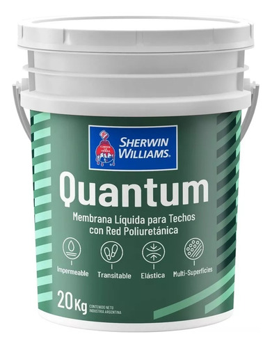 Quantum Membrana Liquida Techo Poliuretanica 20 Kg Sherwin  