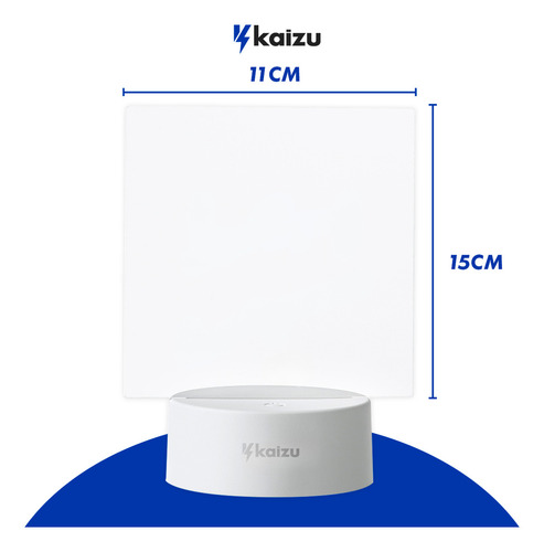 Luminária Led 3d De Escrever E Desenhar Lousa Botão Touch Caneta Mágica Lembrete Kaizu