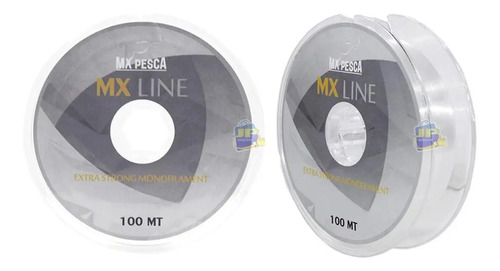 Linha Pesca Monofilamento Mx Line Transparente 0.60mm 100m