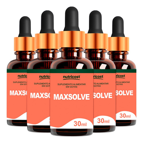 5x Maxsolve Suplemento Loja Oficial - Coenzima Q10 Otimizada Max Solve