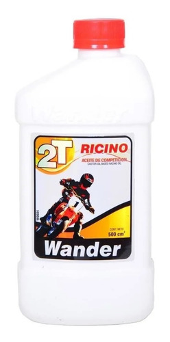 Aceite 2t Ricino 100 Competicion Wander 500cm3