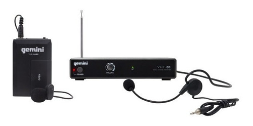 Micrófono Inalámbrico De Vincha - Corbatero Gemini Vhf-01hl 