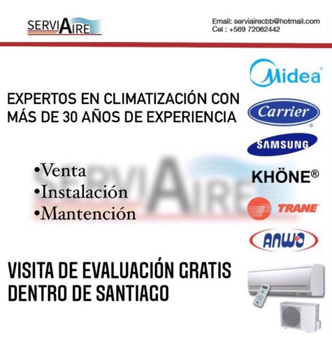 Instalación, Venta Y Mantencion De Aire Acondicionado