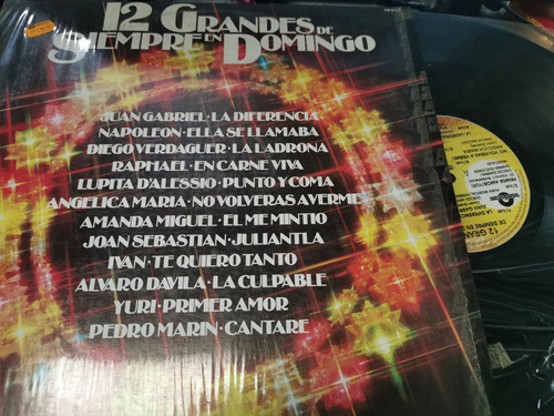 Lp Las 12 Grandes De Siempre En Domingo Juan Gabriel Napoleó