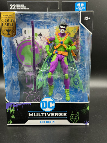 Mcfarlane Figura 7 Red Robin Jokerized New 52 Gold Label
