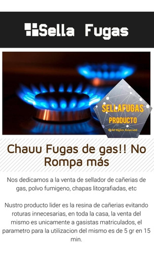 Tapa Fugas Para Gas Natural 