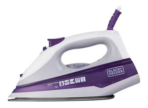 Imagem 3 de 5 de Ferro A Vapor Com Base Antiaderente Black+decker Fx1000