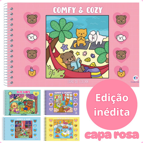 Livro De Colorir Em Capa Dura Com Desenhos Variados E Detalhados - Ideal Para Relaxamento, Combater O Estresse E Estimular A Criatividade! Um Presente Incrível Para Crianças E Adultos