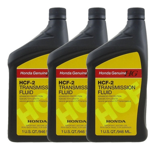 Pack X3 Aceite Transmisión Hcf-2 Cvt Honda 2da Generación