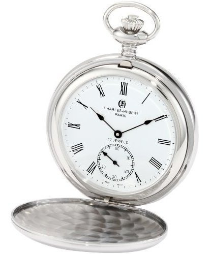 Reloj De Bolsillo Mecánico Premium De Acero Inoxidable.