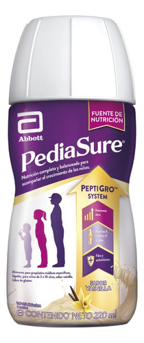 Suplemento Pediasure Sabor Vainilla 220ml X24 Unidades Vainilla