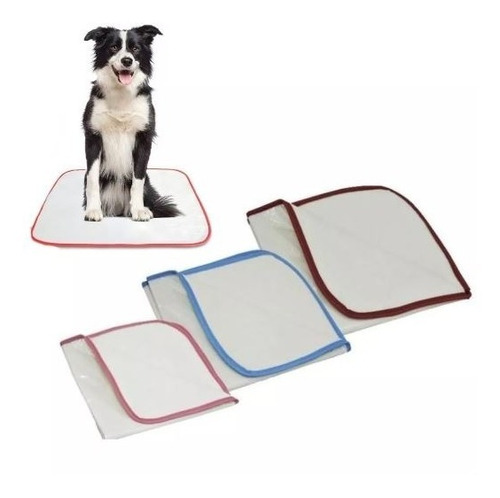 Kit 4 Tapetes Higiênicos Lavável Cães Cachorro Grande 100x90