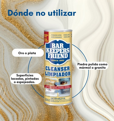 Bar Keepers Friend Limpiador Pulidor 595g