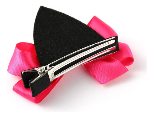 Onedor Sparkle Shiny Sequin Animal Ear Hair Bow Ribbon Clip