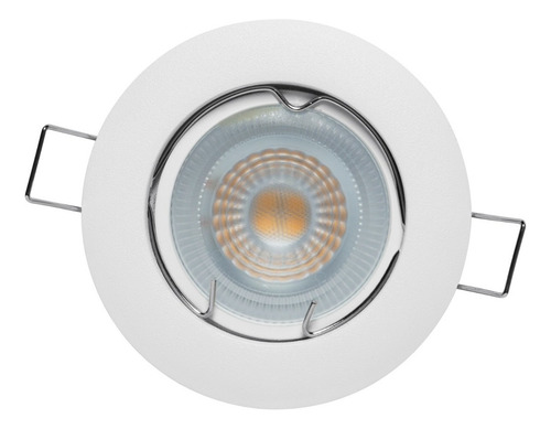 Lampara Spot Led Empotrable En Techo Plafón 35w (5w) Luz Cálida 3000 K Color Blanco Ring Illux Th-4219