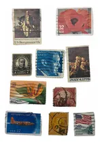 Comprar Lote De 10 Timbres Antiguos De Estados Unidos