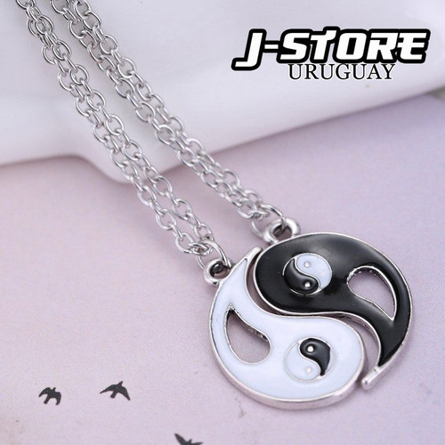 Collar Doble Yin Yang Amor Pareja Amistad 