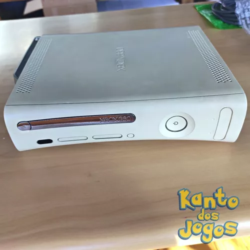 Xbox 360 Branco Na Caixa Completo Com Kinect [230303] - R$ 650