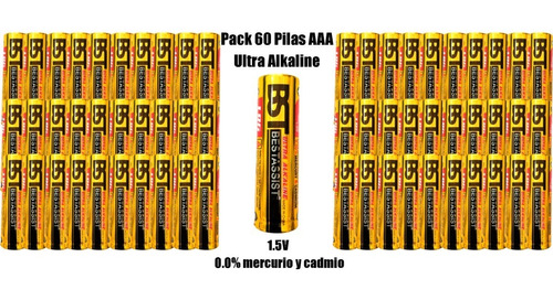 Caja Pack 60 Pilas Ultra Alcalina Bst Aaa 1.5v /chilechina