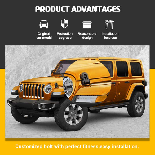 Kit De Cierre De Capó Para Jeep Wrangler Jk Jl 2007-2018 De
