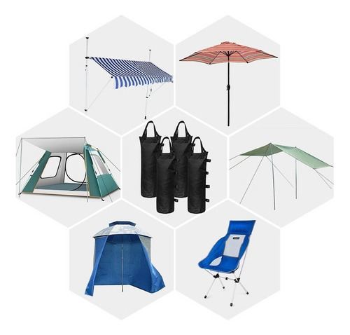 4 Bolsas De Peso De Arena Pesas Para Toldo Emergente, Carpa