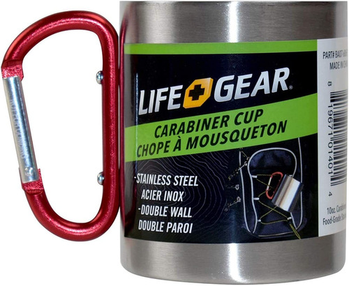 Life Gear Taza De Acero Inoxidable De Doble Pared Con Mango 