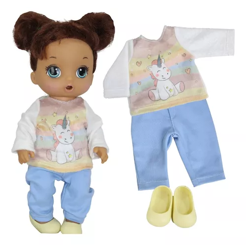 Roupa Boneca Baby Alive - Conjunto Unicórnio - Casinha 4