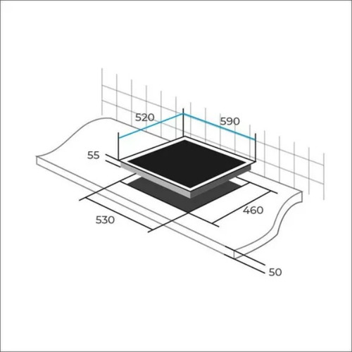 Encimera Vitroceramica 4 Quemadores Maigas