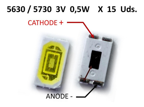 Led Smd 5630 3v 0,5w  Para Lcd Retroiluminación Tv 