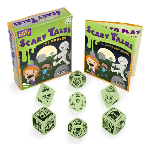 Story Time Dice: Scary Tales - Glows In The Dark! De Imagin.