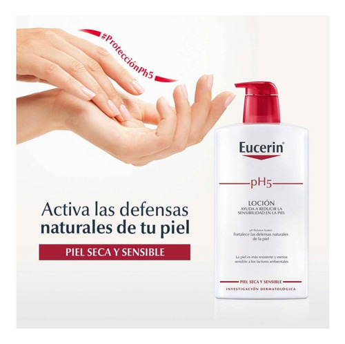 Crema Hidratante Eucerin Ph5 Piel Seca Sencible 1000ml