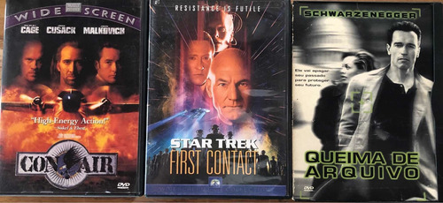 Combo Películas Dvd Con Air Star Trek El Protector