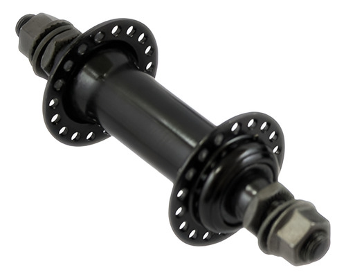 Cubo V-brake Aço Dianteiro 36 Furos Esferas Rosca Preto