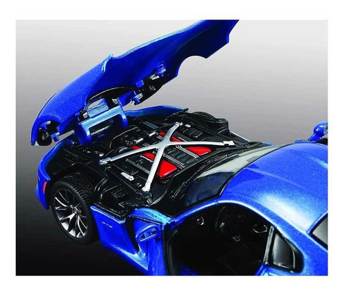 Carrito Viper Gts Maisto 1:24 Scale Para Armar Line 2013 Srt Color Azul Marino
