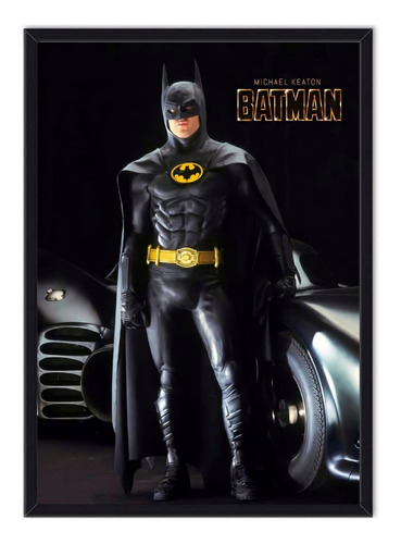 Cuadro Enmarcado - Póster Batman Michael Keaton 