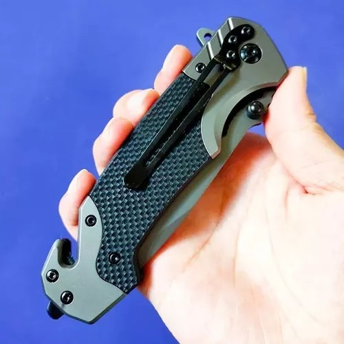 Navaja Cuchillo Browning Militar Supervivencia Fa18 Negro
